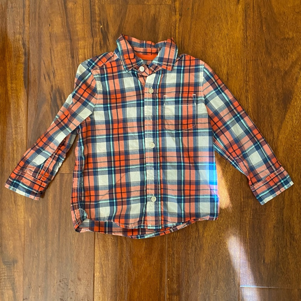 Plaid Button Up Long Sleeve